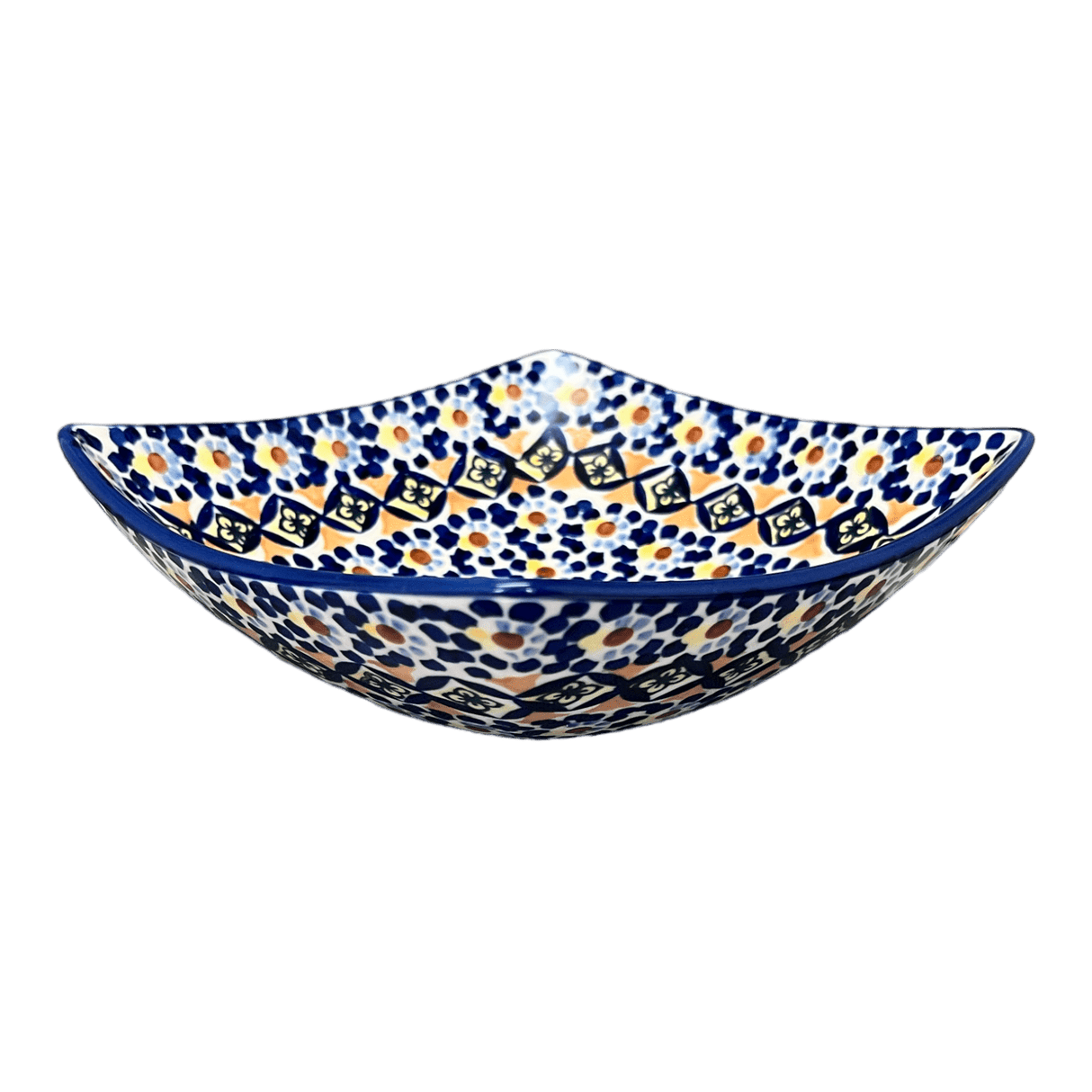 Bowl, Square, Nut, Medium, 7.75" in "Kaleidoscope" by Manufaktura | M113U-ASR