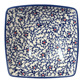 Polish Pottery Medium Nut Dish (Blue Canopy) | M113U-IS04 Additional Image at PolishPotteryOutlet.com