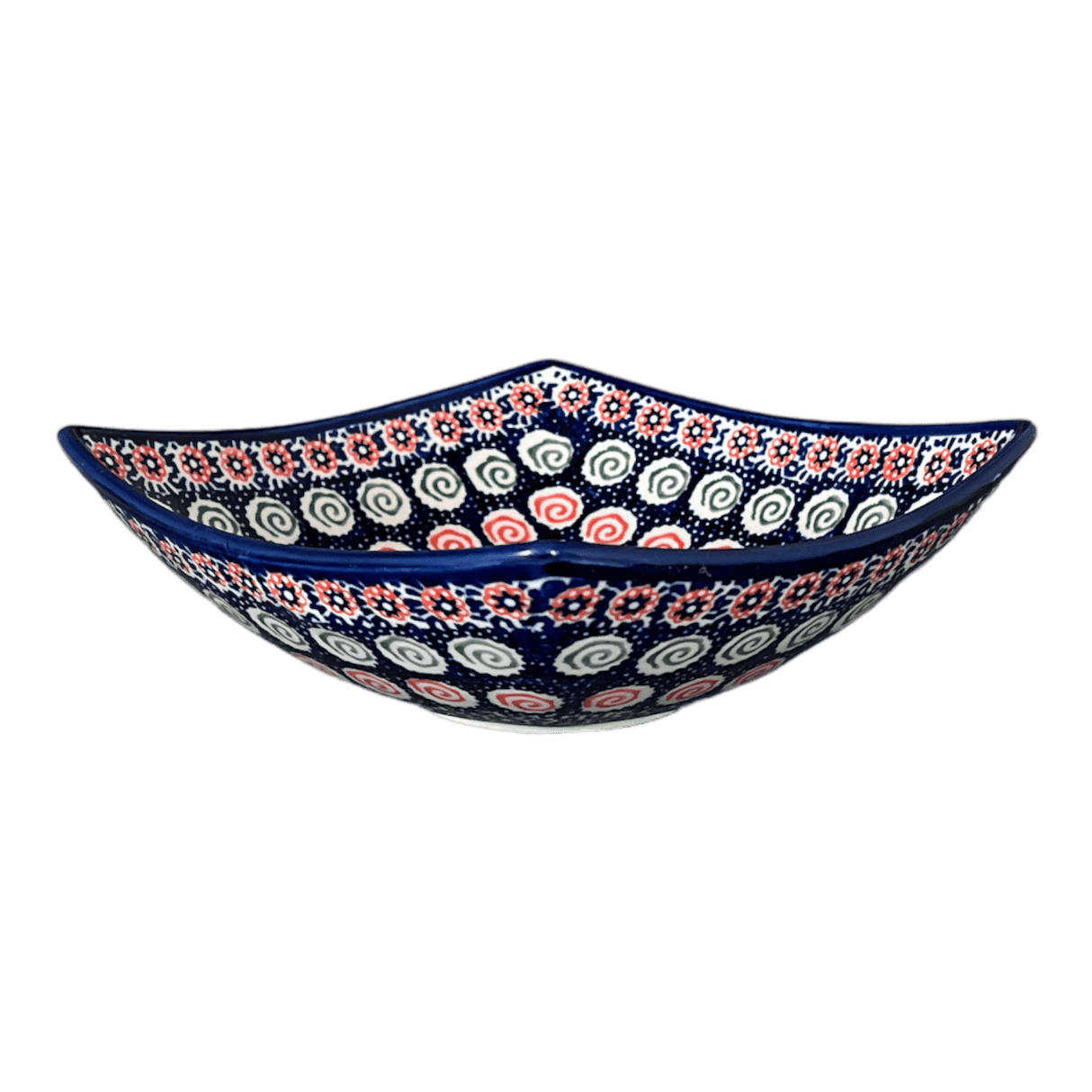 Bowl, Square, Nut, Medium, 7.75" in "Carnival" by Manufaktura | M113U-RWS