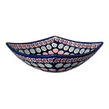 Bowl, Square, Nut, Medium, 7.75" in "Carnival" by Manufaktura | M113U-RWS