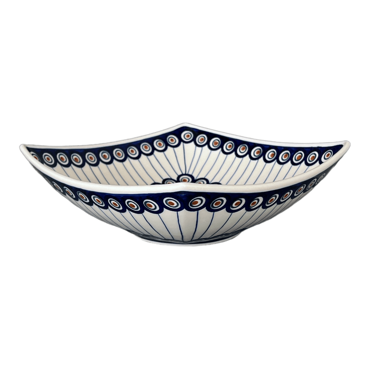 Bowl, Square, Nut, Large, 10.5" in "Peacock in Line" by Manufaktura | M121T-54A