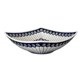 Bowl, Square, Nut, Large, 10.5" in "Peacock in Line" by Manufaktura | M121T-54A