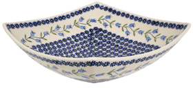 Polish Pottery Large Nut Dish (Lily of the Valley) | M121T-ASD Additional Image at PolishPotteryOutlet.com