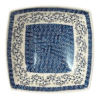 A picture of a Polish Pottery Large Nut Dish (Baby Blue Eyes) | M121T-MC19 as shown at PolishPotteryOutlet.com/products/large-nut-dish-baby-blue-eyes-m121t-mc19