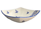 Bowl, Square, Nut, Large, 10.5" in "Butterfly Garden" by Manufaktura | M121T-MOT1
