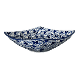 Bowl, Square, Nut, Large, 10.5" in "Dusty Blue Butterflies" by Manufaktura | M121U-AS56