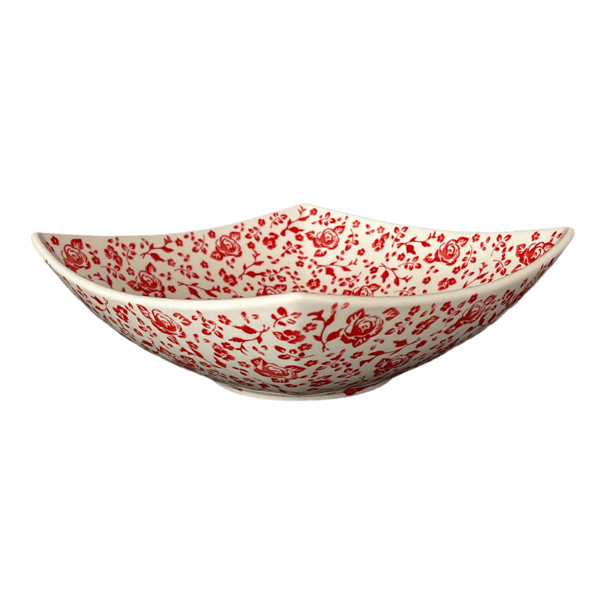 Bowl, Square, Nut, Large, 10.5" in "Rose - Floribunda" by Manufaktura | M121U-GZ32
