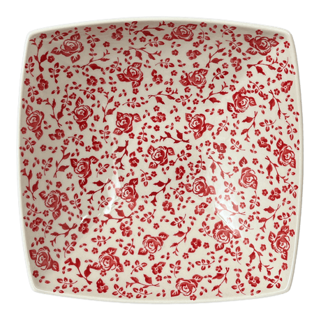 Bowl, Square, Nut, Large, 10.5" in "Rose - Floribunda" by Manufaktura | M121U-GZ32
