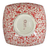 Bowl, Square, Nut, Large, 10.5" in "Rose - Floribunda" by Manufaktura | M121U-GZ32