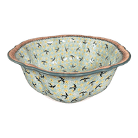 A picture of a Polish Pottery The Retro Bowl (Capistrano) | M124S-WK59 as shown at PolishPotteryOutlet.com/products/the-retro-bowl-capistrano-m124s-wk59