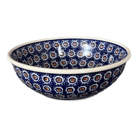A picture of a Polish Pottery 8.5" Bowl (Bonbons) | M135T-2 as shown at PolishPotteryOutlet.com/products/8-5-bowl-bonbons-m135t-2