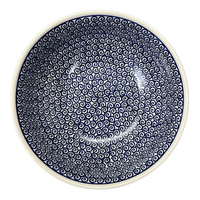 A picture of a Polish Pottery 8.5" Bowl (Riptide) | M135T-63 as shown at PolishPotteryOutlet.com/products/8-5-bowl-riptide-m135t-63