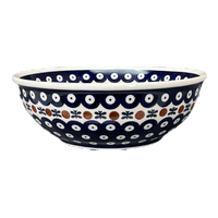 A picture of a Polish Pottery 8.5" Bowl (Mosquito) | M135T-70 as shown at PolishPotteryOutlet.com/products/8-5-bowl-mosquito-m135t-70
