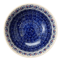 A picture of a Polish Pottery 8.5" Bowl (Smooth Sailing) | M135T-DPMA as shown at PolishPotteryOutlet.com/products/8-5-bowl-smooth-sailing-m135t-dpma
