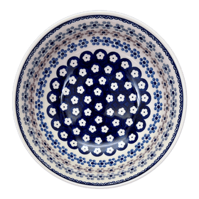 Polish Pottery 8.5" Bowl (Floral Chain) | M135T-EO37 Additional Image at PolishPotteryOutlet.com