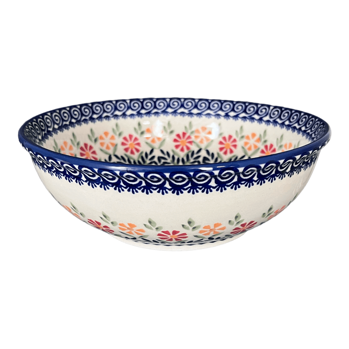 Bowl, Round, 8.5" in "Flower Power" by Manufaktura | M135T-JS14