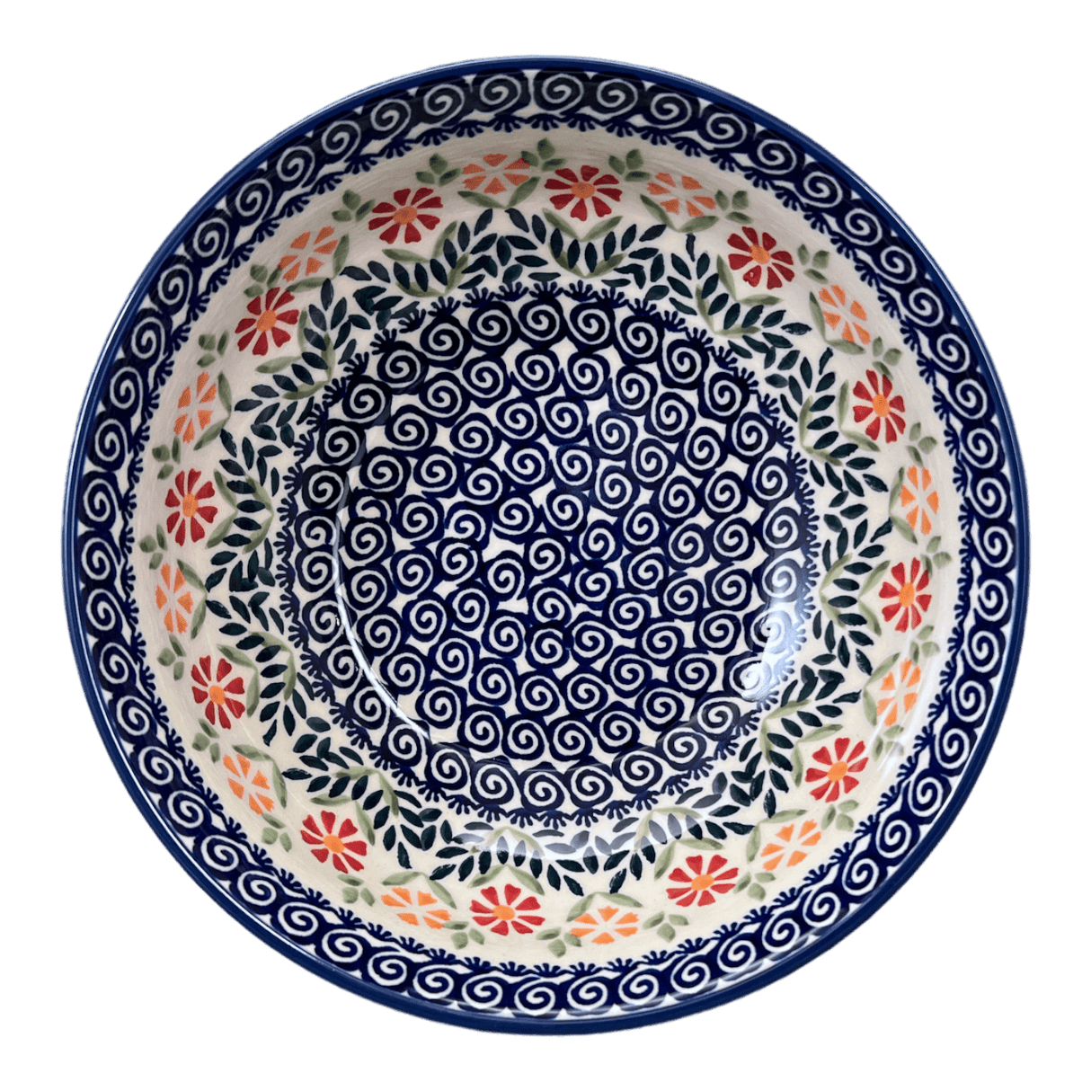 Bowl, Round, 8.5" in "Flower Power" by Manufaktura | M135T-JS14