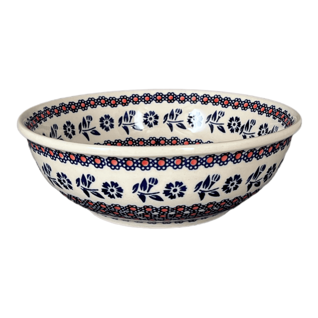 Bowl, Round, 8.5" in "Swedish Flower" by Manufaktura | M135T-KLK