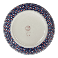 A picture of a Polish Pottery 8.5" Bowl (Swedish Flower) | M135T-KLK as shown at PolishPotteryOutlet.com/products/8-5-bowl-swedish-flower-m135t-klk