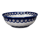 Bowl, Round, 8.5" in "Peacock Dot" by Manufaktura | M135U-54K