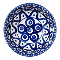 A picture of a Polish Pottery 8.5" Bowl (Polish Doodle) | M135U-99 as shown at PolishPotteryOutlet.com/products/8-5-bowl-polish-doodle-m135u-99