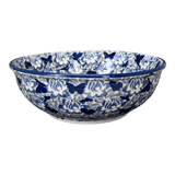 Bowl, Round, 8.5" in "Dusty Blue Butterflies" by Manufaktura | M135U-AS56