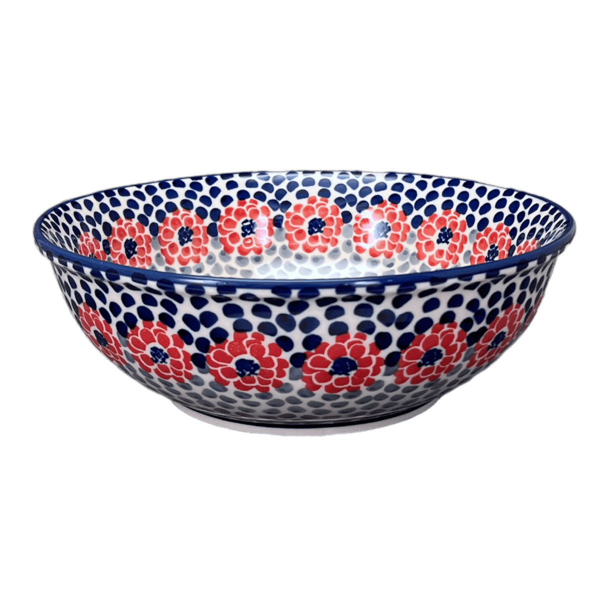 Bowl, Round, 8.5" in "Falling Petals" by Manufaktura | M135U-AS72