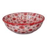 Bowl, Round, 8.5" in "Scarlet Daisy" by Manufaktura | M135U-AS73