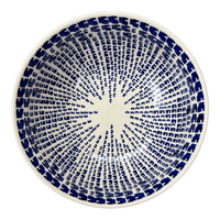 A picture of a Polish Pottery 8.5" Bowl (Modern Vine) | M135U-GZ27 as shown at PolishPotteryOutlet.com/products/8-5-bowl-modern-vine-m135u-gz27
