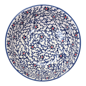 Polish Pottery 8.5" Bowl (Blue Canopy) | M135U-IS04 Additional Image at PolishPotteryOutlet.com
