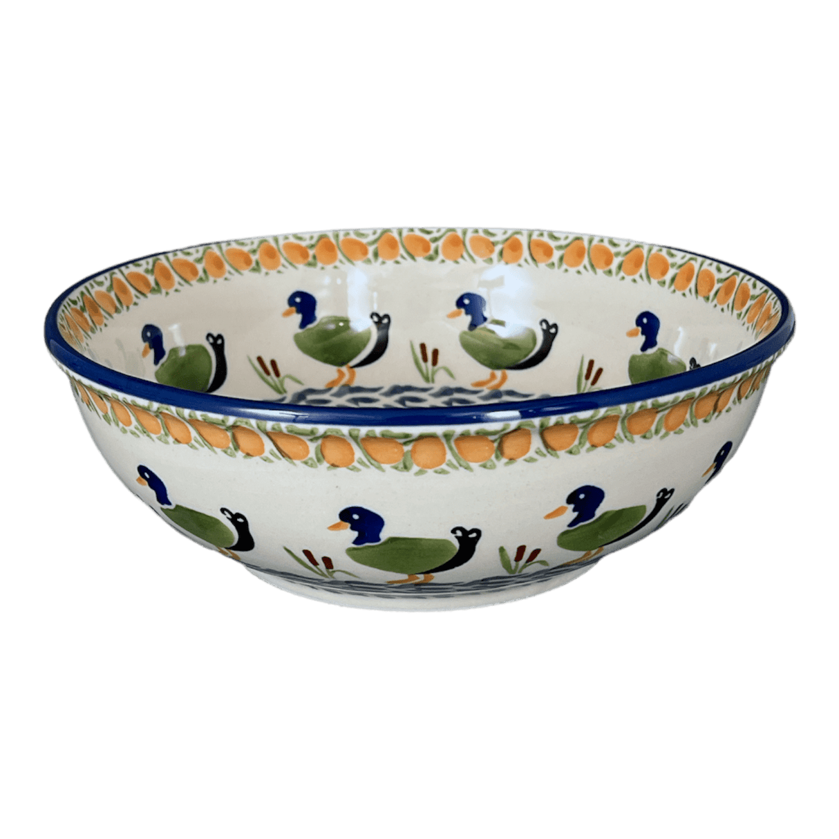 Bowl, Round, 8.5" in "Ducks in a Row" by Manufaktura | M135U-P323