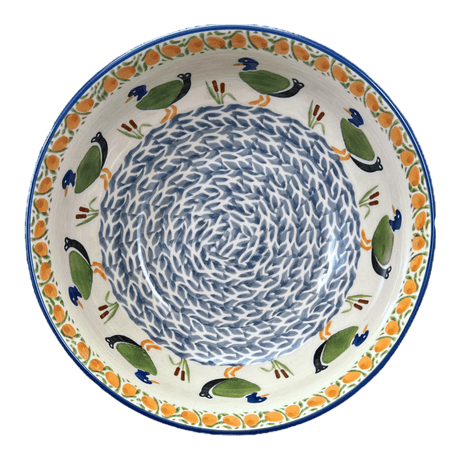 Bowl, Round, 8.5" in "Ducks in a Row" by Manufaktura | M135U-P323