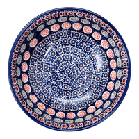 A picture of a Polish Pottery 8.5" Bowl (Carnival) | M135U-RWS as shown at PolishPotteryOutlet.com/products/8-5-bowl-carnival-m135u-rws
