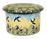 Butter Crock, 4.5" in "Soaring Swallows" by Manufaktura | M136S-WK57