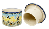 Butter Crock, 4.5" in "Soaring Swallows" by Manufaktura | M136S-WK57