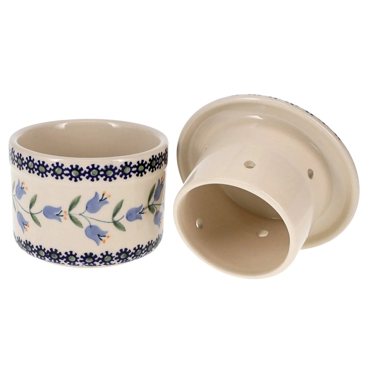 Butter Crock, 4.5" in "Lily of the Valley" by Manufaktura | M136T-ASD