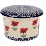 Butter Crock, 4.5" in "Poppy Garden" by Manufaktura | M136T-EJ01