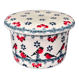 Butter Crock, 4.5" in "Red Bird" by Manufaktura | M136T-GILE