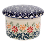 Butter Crock, 4.5" in "Flower Power" by Manufaktura | M136T-JS14