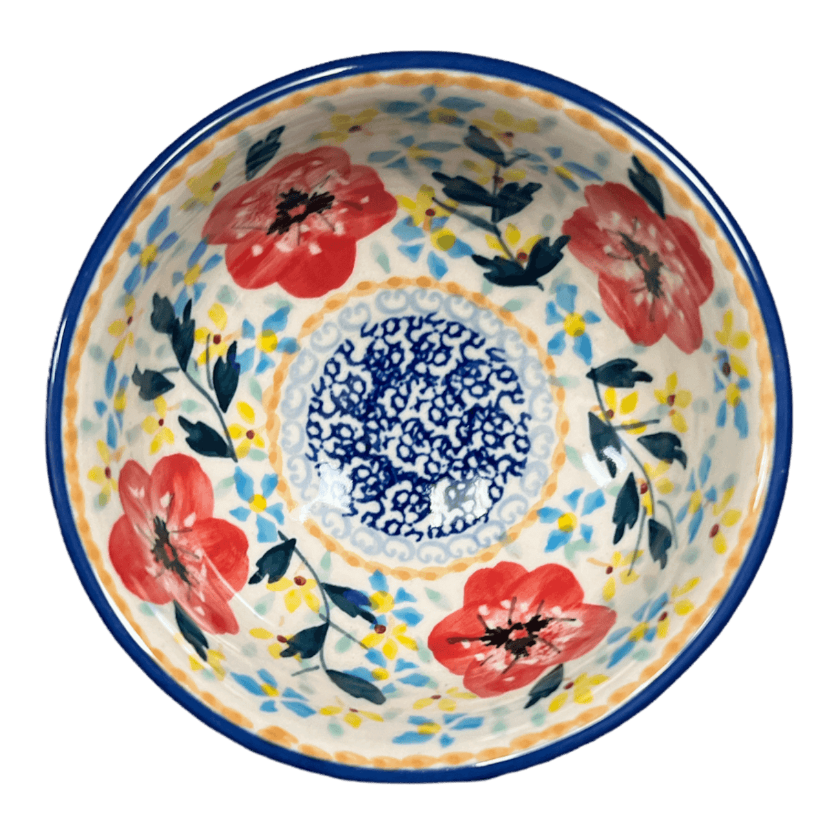 Bowl, Round, Dipping, 4.25" in "Brilliant Wreath" by Manufaktura | M153S-WK78