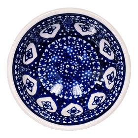 Polish Pottery Dipping Bowl (Nordic Hearts) | M153T-DSS Additional Image at PolishPotteryOutlet.com