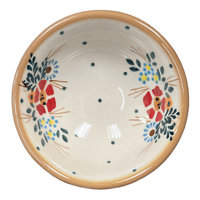 A picture of a Polish Pottery Dipping Bowl (Country Pride) | M153T-GM13 as shown at PolishPotteryOutlet.com/products/dipping-bowl-country-pride-m153t-gm13