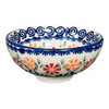 Polish Pottery Dipping Bowl (Flower Power) | M153T-JS14 at PolishPotteryOutlet.com
