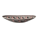 Bowl, Oblong, Serving, Large, 15.75" x 8.25" in "Duet in Black & Red" by Manufaktura | M168S-DPCC