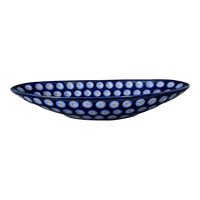 A picture of a Polish Pottery Large Oblong Serving Bowl (Harvest Moon) | M168S-ZP01 as shown at PolishPotteryOutlet.com/products/large-oblong-serving-bowl-harvest-moon-m168s-zp01