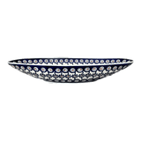 Bowl, Oblong, Serving, Large, 15.75" x 8.25" in "Floral Peacock" by Manufaktura | M168T-54KK