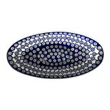 Bowl, Oblong, Serving, Large, 15.75" x 8.25" in "Floral Peacock" by Manufaktura | M168T-54KK