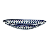 Bowl, Oblong, Serving, Large, 15.75" x 8.25" in "Peacock" by Manufaktura | M168T-54