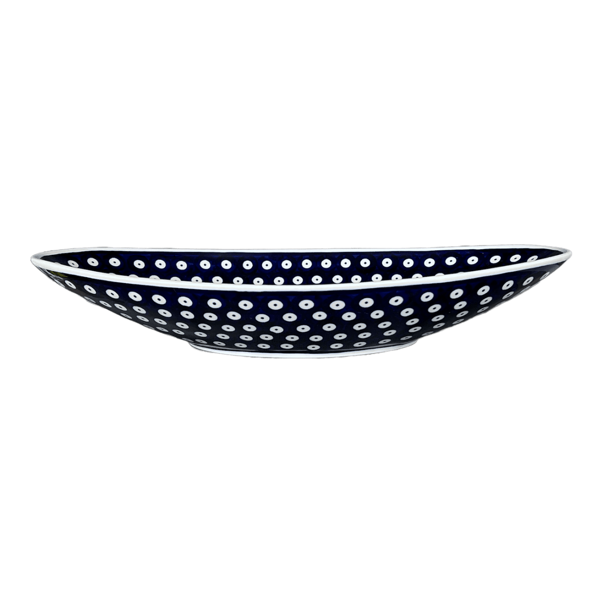 Bowl, Oblong, Serving, Large, 15.75" x 8.25" in "Dot to Dot" by Manufaktura | M168T-70A