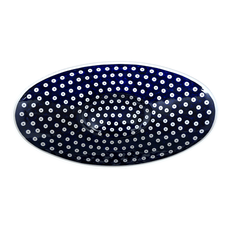 Bowl, Oblong, Serving, Large, 15.75" x 8.25" in "Dot to Dot" by Manufaktura | M168T-70A